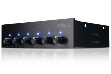 Akasa AK-FC-08BKV2 snelheidsregelaar voor ventilator Akasa AK-FC-08BKV2 snelheidsregelaar voor ventilator