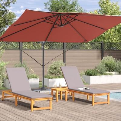 VidaXL Parasol terracotta 351 x 250 x 260 cm polyester en aluminium