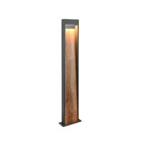 Trio Staande lampSalmon grijs met hout 100cm - 446960135 - thumbnail