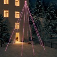 VidaXL Led-kerstboom binnen buiten 1300 leds kleurrijk 8 m - thumbnail