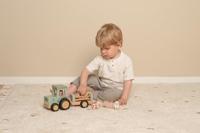 Little Dutch Little Farm tractor met trailer - thumbnail