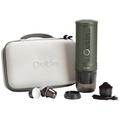 OutIn Nano Draagbare Espresso Machine - Cadeauset - Forest Green