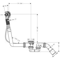 Hansgrohe Exafill S inbouwdeel S voor normale baden - thumbnail