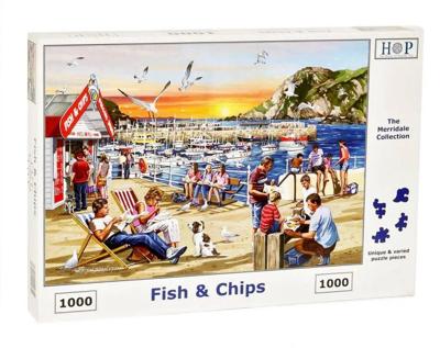 Fish and Chips Puzzel 1000 stukjes Fish and Chips Puzzel 1000 stukjes