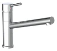 ATLANTA ééngreepsmengkraan keuken, chroom kraan met hoge uitloop en draaibereik 150° keramische schijven geluidsarme, verwisselbare 40 mm-cartouche Eco-Click functie en kinderbeveiliging f - thumbnail