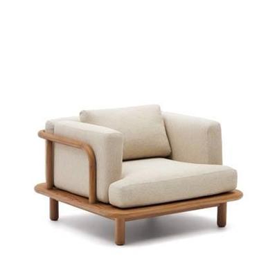 Kave Home Fauteuil 'Turqueta' Teakhout