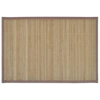VidaXL 6 st placemats 30x45 cm bamboe bruin - thumbnail
