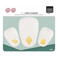 Vaessen Creative • figuurpons set kerstfiguren 3st. - thumbnail