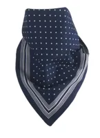 Bandana Blauw kleine stippel 54x54 CM - Stoffen bandana - thumbnail