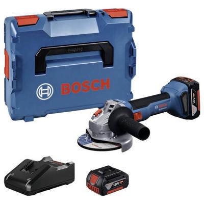 Bosch Blauw GWS 18V-8 Accu Haakse Slijper | Inclusief 2x GBA 18V 5,0 Ah & GAL 18V-40 Lader - 06019N9003