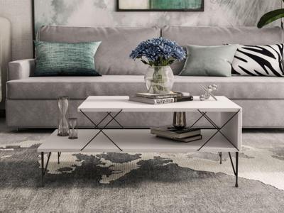 Salontafel LOIRET 100 cm wit Salontafel LOIRET 100 cm wit