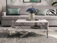 Salontafel LOIRET 100 cm wit - thumbnail