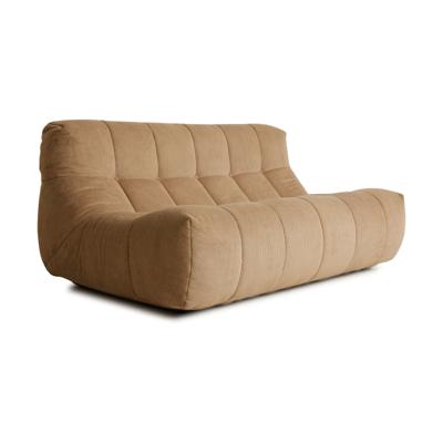 HKliving Lazy Lounge bank Rib Brown HKliving Lazy Lounge bank Rib Brown