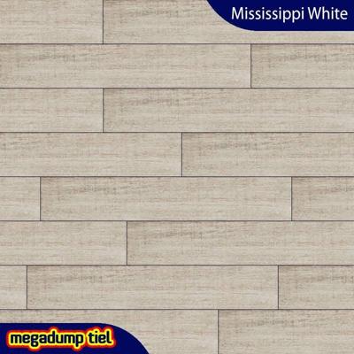 Houtlook Vloertegel Mississippi White 20X114 Monocibec Houtlook Vloertegel Mississippi White 20X114 Monocibec