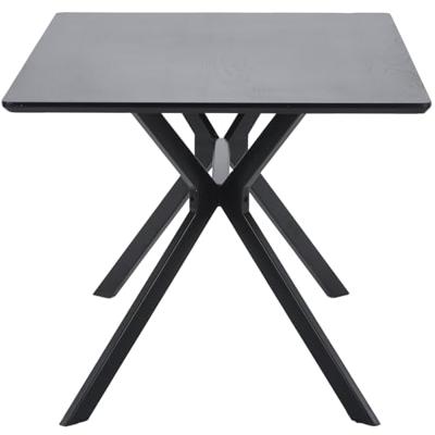 WOOOD Eettafel 'Bruno' 160 x 90cm, kleur zwart
