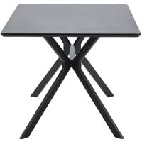WOOOD Eettafel 'Bruno' 160 x 90cm, kleur zwart - thumbnail
