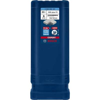 Bosch Accessories EXPERT SDS plus-7X 2608900181 Hamerboor 30-delig 6 mm Gezamenlijke lengte 165 mm SDS-Plus 30 stuk(s) Bosch Accessories EXPERT SDS plus-7X 2608900181 Hamerboor 30-delig 6 mm Gezamenlijke lengte 165 mm SDS-Plus 30 stuk(s)