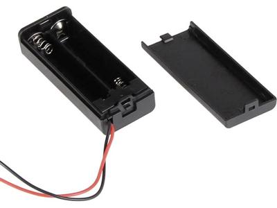 Joy-it COM-BF2xAAA Batterijhouder Aantal cellen: 2 AAA (potlood) (l x b x h) 53 x 25 x 13 mm