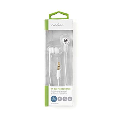 Nedis HPWD2020WT In-ear Bedraad Wit 3.5mm