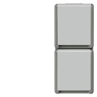 Siemens 5UB4724 Wandcontactdoos met randaarde Delta Grijs Schakelmateriaal 1 stuk(s) - thumbnail