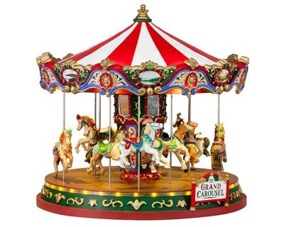 Lemax the grand carousel bewegende draaimolen Carnival 2018