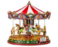 Lemax the grand carousel bewegende draaimolen Carnival 2018 - thumbnail