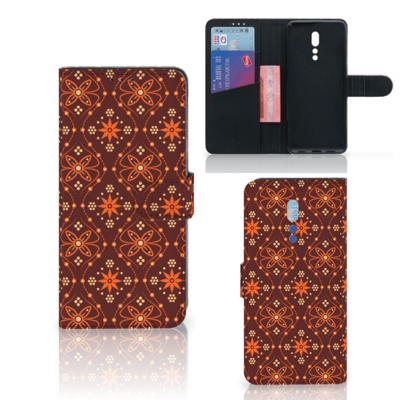 OPPO Reno Z Telefoon Hoesje Batik Brown OPPO Reno Z Telefoon Hoesje Batik Brown