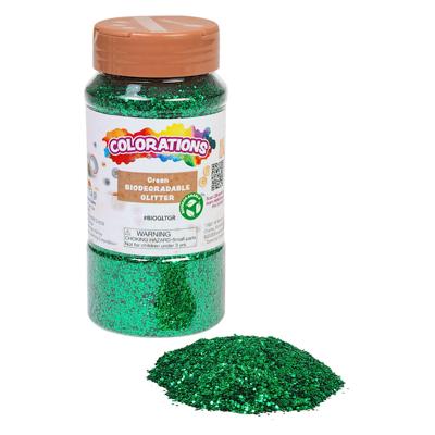 Colorations - biologische afbreekbare glitter - groen, 113 gram