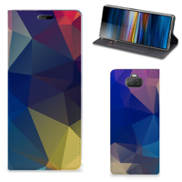 Sony Xperia 10 Stand Case Polygon Dark - thumbnail