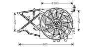 Kader + Ventilator Vectra B 3766746 - thumbnail