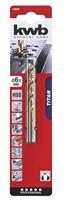 kwb 238660 HSS Metaal-spiraalboor 6 mm Gezamenlijke lengte 93 mm M2 DIN 338 Cilinderschacht 1 stuk(s) - thumbnail