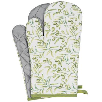 Dutch House Dh ovenhandschoenen olive&antracite