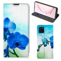 Samsung Galaxy Note 10 Lite Smart Cover Orchidee Blauw - Cadeau voor je Moeder - thumbnail
