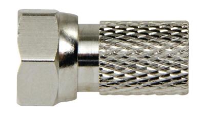 Geen Merk F4331114 F-connector 2.5 Mm Male Zilver/zilver Geen Merk F4331114 F-connector 2.5 Mm Male Zilver/zilver