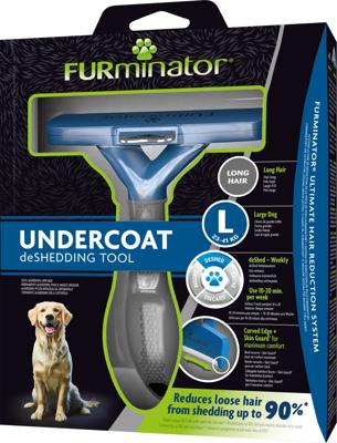 FURminator Undercoat DeShedding Tool hond lang haar L
