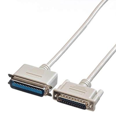 ROLINE parallelle printerkabel DB25 ST - Centr.36 ST, grijs, 6 m