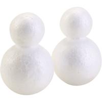 Figuren van styropor, H: 6.5 cm, 50 stuk/ 1 doos - thumbnail