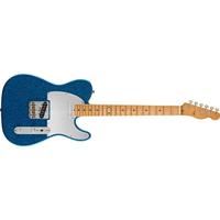 Fender J Mascis Telecaster MN Bottle Rocket Blue Flake elektrische gitaar met deluxe gigbag - thumbnail