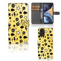 Telefoonhoesje met Naam Motorola Moto G22 Punk Geel - thumbnail