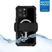 Ghostek Nautical Waterproof MagSafe Case + Belt Swivel Holster Apple iPhone 16 Pro Max Black - thumbnail