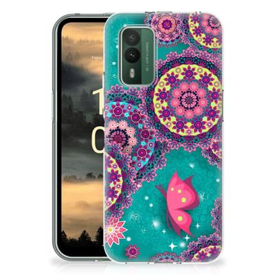 Nokia XR21 | Hoesje maken | Cirkels en Vlinders