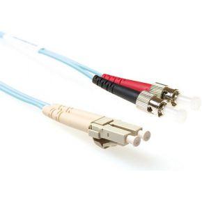 ACT RL7651 Glasvezel Patchkabel Duplex LSZH - LC/ST 50/125µm OM3 - 1,5 meter