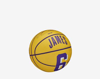 Basketbal Wilson Nba Player Icon Mini Lebron Paars (Maat 3)