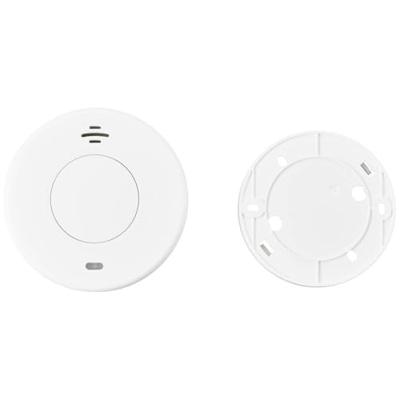 Sygonix Draadloze rookmelder Incl. batterij (10 jaar), Koppelbaar werkt op batterijen (Ø x h) 105 mm x 36 mm Sygonix Draadloze rookmelder Incl. batterij (10 jaar), Koppelbaar werkt op batterijen (Ø x h) 105 mm x 36 mm