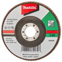 Makita Accessoires Lamellenschuurschijf 125mm C80 - D-28101 - D-28101 - thumbnail