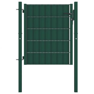 VidaXL Poort 100x81 cm pvc en staal groen