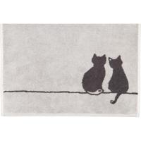 Cawö Cawö Cute Cats 6263 Badlaken 80x150 platin/basalt - thumbnail