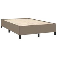 Boxspring met matras stof taupe 120x190 cm - thumbnail