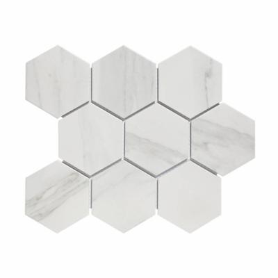 Mozaiek Hexagon Marmer Carrara 9.5x11 cm Mat Wit Prijs The Mosaic Factory Mozaiek Hexagon Marmer Carrara 9.5x11 cm Mat Wit Prijs The Mosaic Factory