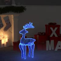 VidaXL Kerstversiering rendier met mesh 306 led&apos;s 60x24x89 cm - thumbnail